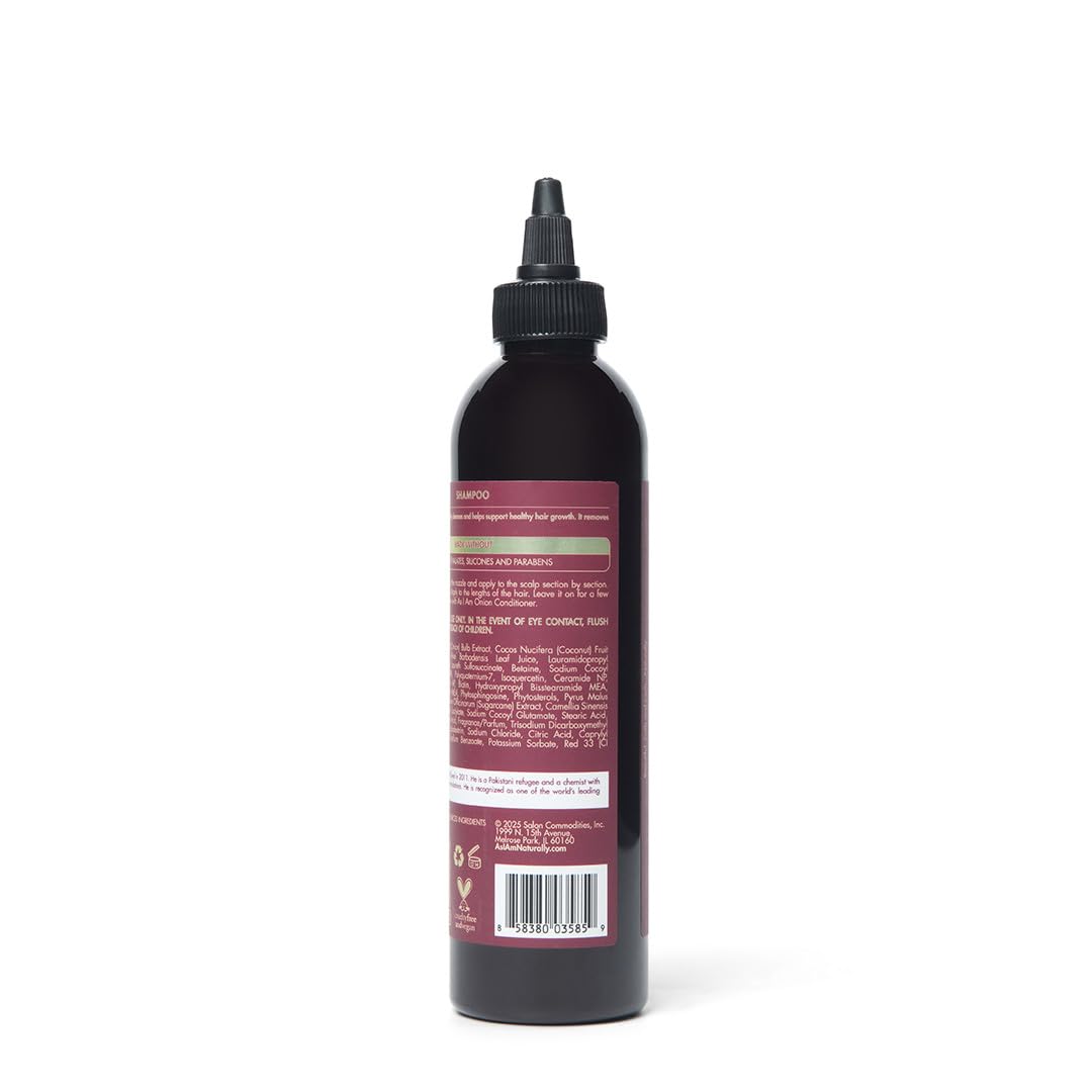 As I Am Onion Shampoo - 8 oz - with Red Onion, Ceramides & Isoquercetin - Helps Support Healthy Hair Growth
