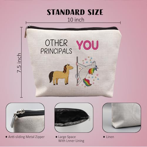Principal Appreciation Makeup Bag - Canvas Cosmetic Bag for Women