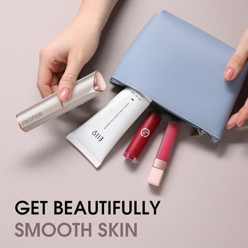 Rose Gold Electric Facial Hair Removal Device for Women - Painless Razor