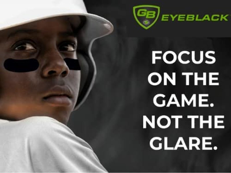 Peel & Stick Athletic Eye Black Stickers - Maryland Glare Blockers for Football & Baseball | 6 Pairs