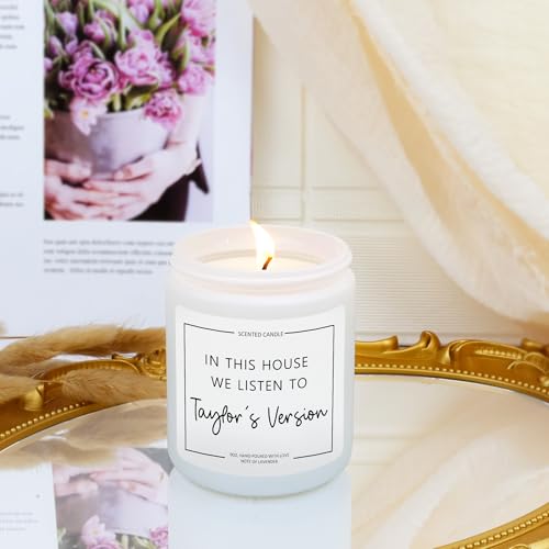 Swiftie Lavender Candle - Natural Soy Wax Gift for Taylor Fans