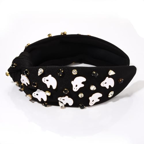 Ghost 5 Halloween Headband for Women - Beaded Pumpkin & Ghost