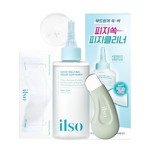 Super Melting Sebum Softener - Pore Cleansing Solution with 40 Cotton Pads | 5.29 fl oz, Korean Skincare