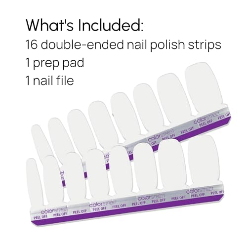 Color Street Clear as Day Double-Ended Nail Polish Strips - 32 Pieces