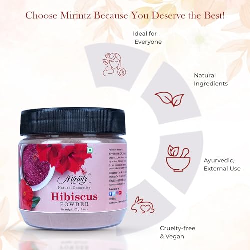 Hibiscus Powder, 100 g | Hair Cleansing| Natural| Chemical Free | Pack of 1, Normal