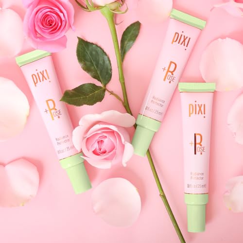 Pixi Rose Radiance Primer - Brightening & Blurring Skin Perfector with Rose Water & Hyaluronic Acid, 0.8 fl oz
