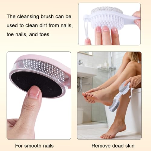 5-in-1 Foot Scrubber Brush & Pumice Stone Pedicure Tool