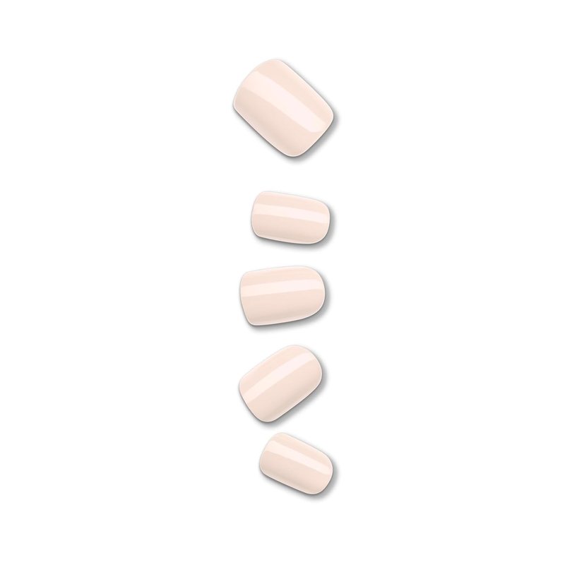 Kiss Impress No Glue Mani Press-On Nails - Point Pink Squoval Shape | 30 Nails, Prep Pad & Accessories