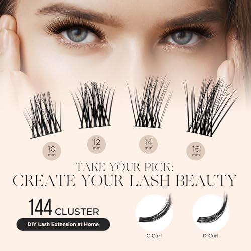 PopUp DIY Lash Extension Clusters - Variation 705, Soft & Reusable Eyelash Lashes