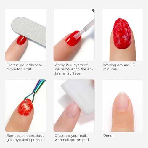 Fanisn Gel Nail Polish Remover - Acetone-Free, 15ml