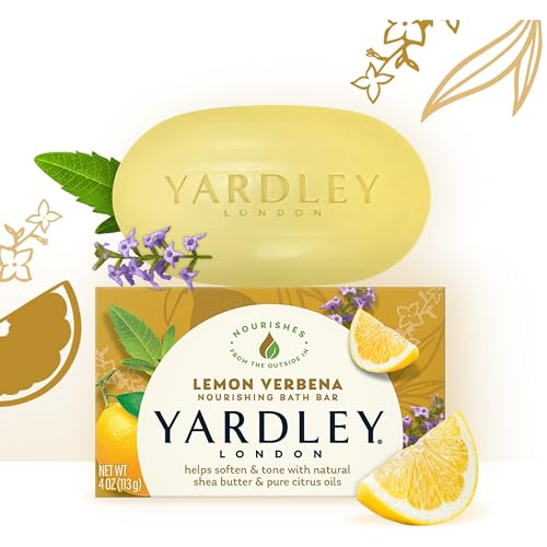 Yardley London Lemon Verbena Moisturizing Bath Bar with Shea Butter (6 Pack)