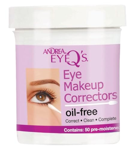 Andrea Eye Corrector Swabs Pack of 50 - Fragrance-Free Eye Makeup Remover