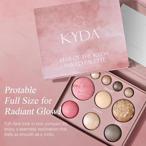 KYDA Best of the Baked Makeup Palette for Mature Skin - 10 Colors