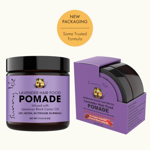 Sunny Isle Lavender Jamaican Black Castor Oil Hair Food Pomade 4oz - Moisturizes & Strengthens Dry Hair