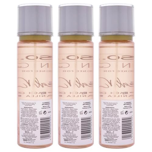 So...? Coral Daisy Body Mist Pack of 3 - Long-Lasting Fragrance for Women - 5.17 Fl Oz Each
