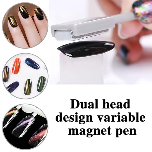 GENERIC SET1 3-Piece Cat Eye Magnetic Nail Art Tool Set for Nails, Gel Polish