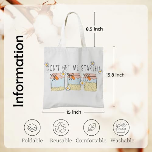 Funny Sourdough Baking Tote Bag - Reusable Canvas Grocery Bag