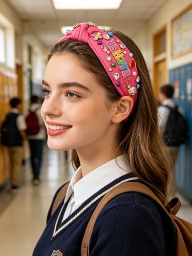 NVENF Style H Crystal Pearl Teacher Headband - Back to School Hair Accessory