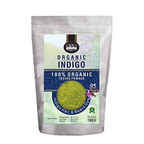L&I Apothecary Organic Indigo Powder Hair Dye - Natural Plant-Based Henna