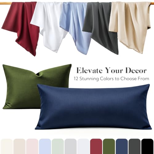 MR&HM King Cooling Pillowcase Set of 2 - Breathable Rayon Blend, 20x36