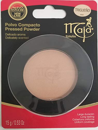 Maja Cream Powder Trigueno with Mirror – Compact Face Powder for Soft, Glowing Skin