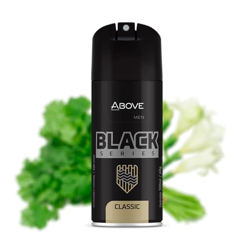 ABOVE Classic Body Spray, 3.4 Fl Oz - Woody Fragrance, Long-Lasting Deodorant