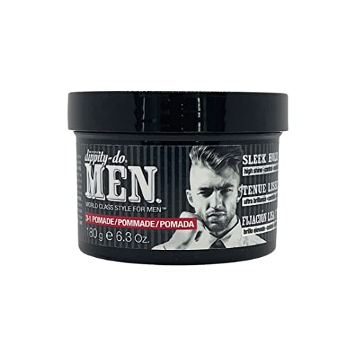 Dippity Do Men 3-in-1 Aloe Pomade 6.3 oz - Hair Styling, Moisturizer & Shine