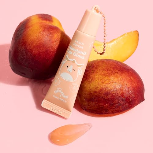 TONYMOLY x Squishmallows Howland Lip Gloss - Sheer Peach Tint Keychain