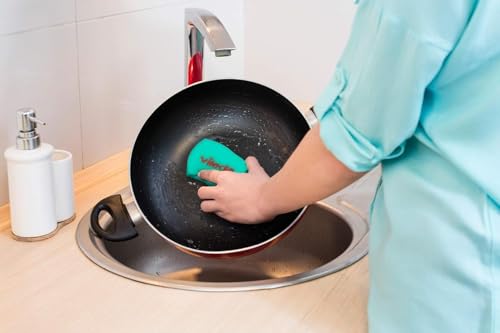 Vileda Active Wave Foam Back Scourer - Non-Scratch Cleaning