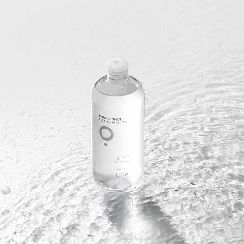 Luoki Double Shot Micellar Cleansing Water, Hypoallergenic Makeup Remover 500ml