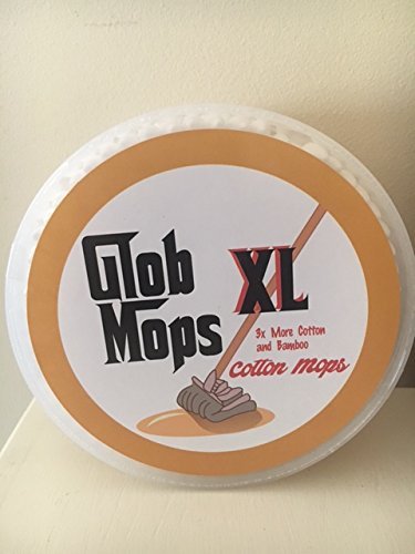 Glob Mops XL Eco-Friendly Cotton Swabs - 300 Count