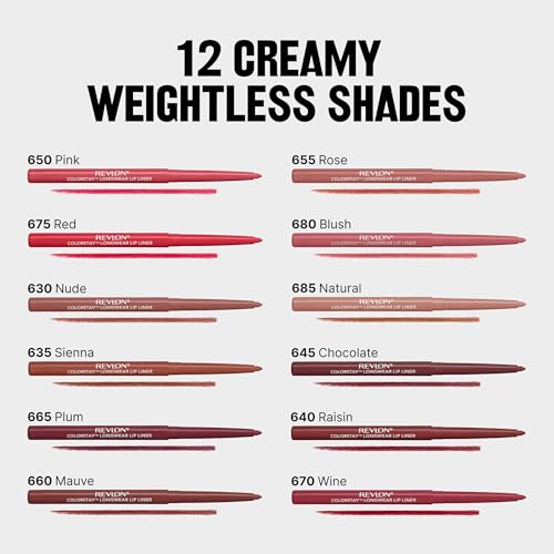 Revlon ColorStay Longwear Lip Liner 675 Red with Sharpener