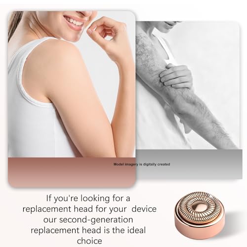 6 Pack Replacement Heads Gen 2 Compatible with Flawless Facial Hair Remover, Replacement Blades Heads Compatible with Finishing Touch Flawless Hair Removal Generation 2