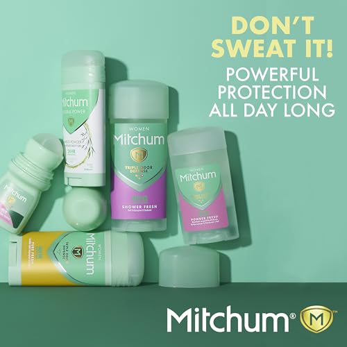 Mitchum Women's Antiperspirant Gel Stick, Powder Fresh, 48HR Protection