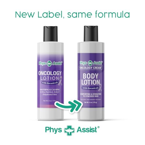 PhysAssist Oncology Body Lotion - Hydrating Botanical Moisturizer 6 oz