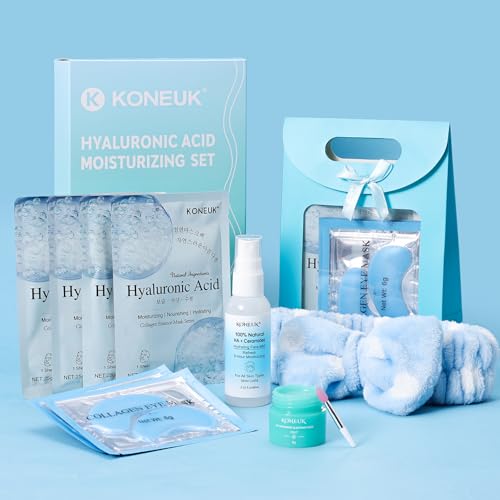 Hydrating Skincare Set with Facial Masks & Eye Patches - 15 Pcs