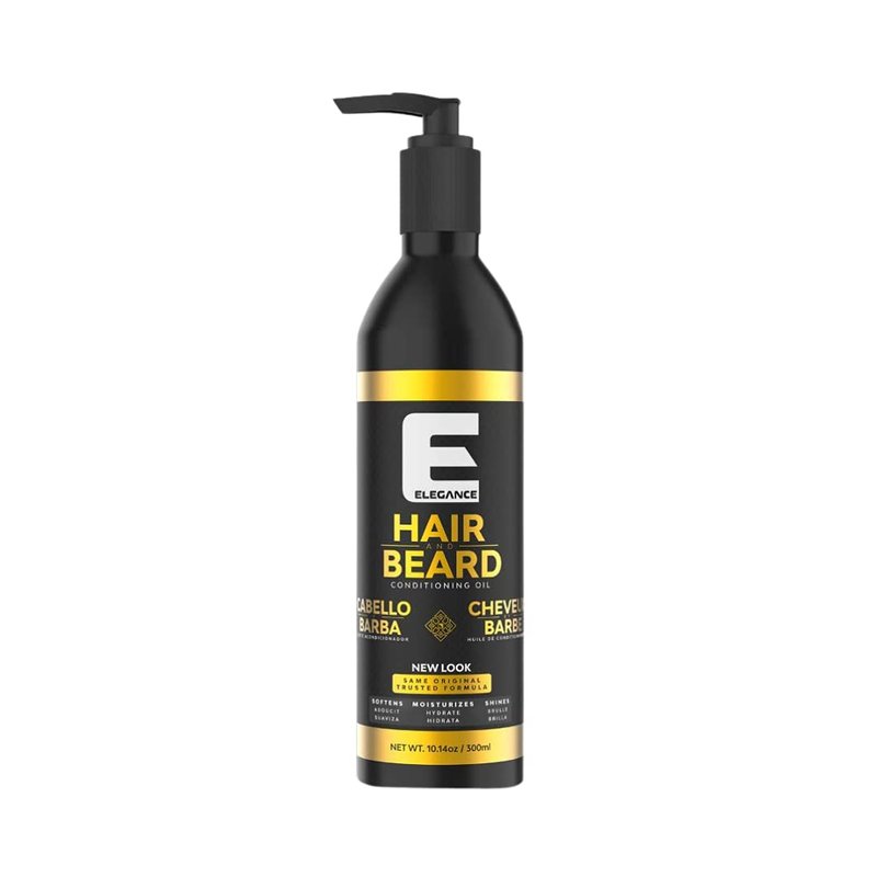 E Elegance Hair & Beard Conditioning Oil - Highly Moisturizing And Lightweight Beard Conditioner For Men, Great Smell, 3.38 Oz