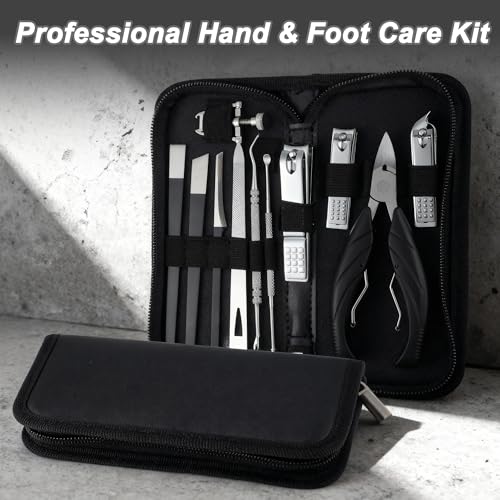 VOCOSTE 13-Piece Ingrown Toenail Care Kit - Professional Pedicure Set for Home & Travel