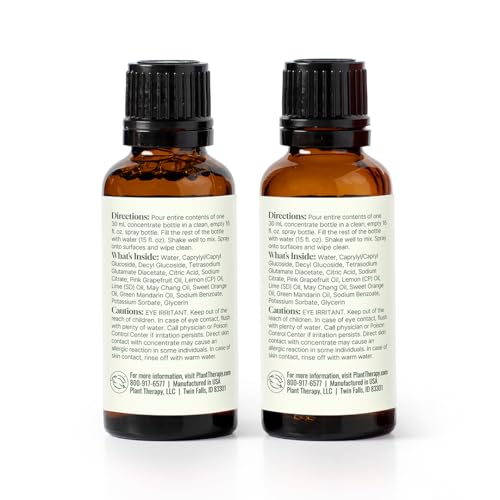 Plant Therapy Citrus Burst Multi-Surface Cleaner Concentrate - 30 mL (2-Pack)