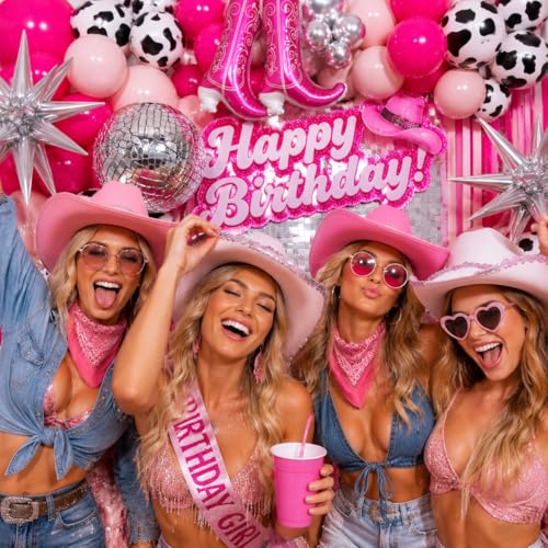 Disco Cowgirl Balloon Garland Kit - 170Pcs with Boot Balloons