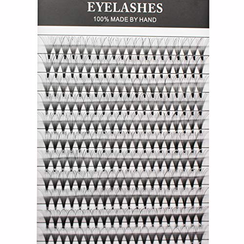 Bodermincer 20D Premade Russian Volume Fans Eyelashes, 0.07mm D Curl 14mm