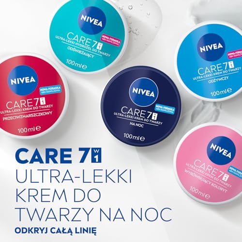 NIVEA Light Night Face Cream 100ml - Hydrating, Non-Greasy, Pro-Vitamin B5