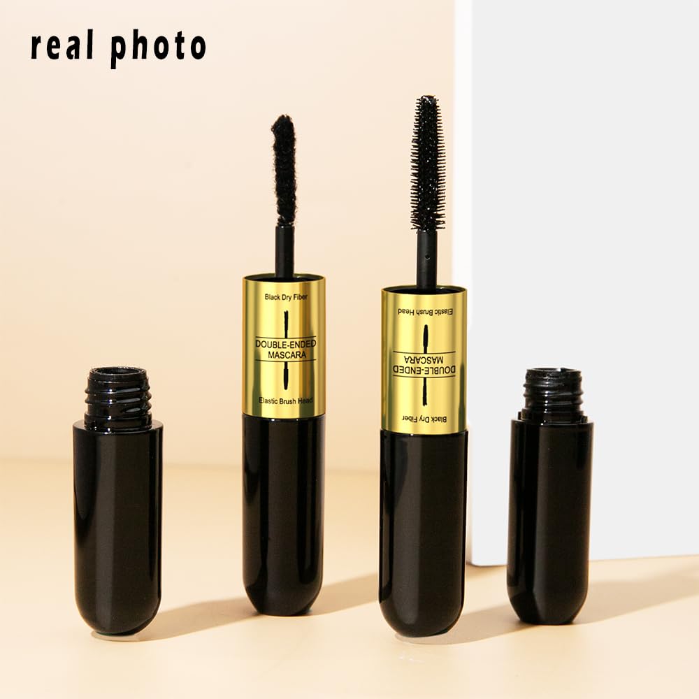 Fiber-infused Mascara, Black Tiny Fibers included Mascara to Extend and Elongate Eyelash, for Maximum Volume and Curl Effect by “Linble”