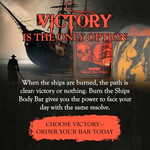 Burn The Ships Natural Men's Soap Bar – Exfoliating Face & Beard Wash