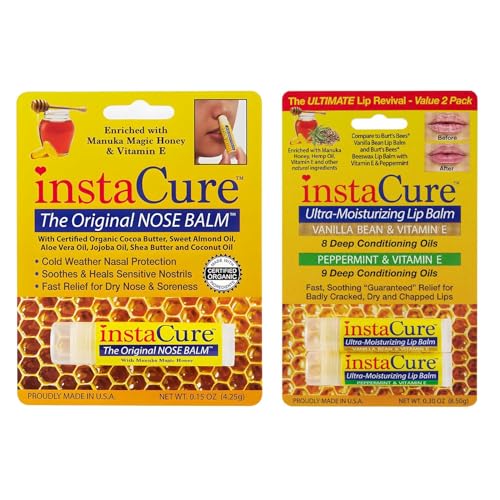 INSTACURE Nose & Lip Balm Stick - Manuka Honey Organic Moisturizing Repair