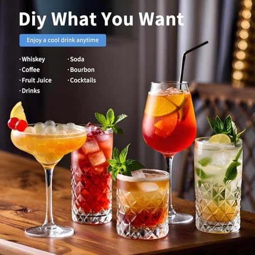 Bongpuda Round Ice Cube Trays - 3 Pack with Lid and Bin