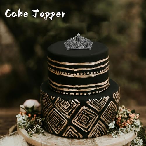 Black Girl Princess Crown Tiara for Cake Decorations & Party Accessories