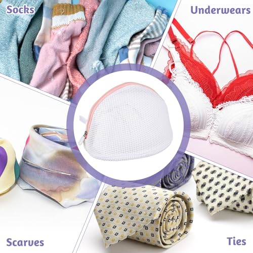 Giantree 3-Pack Bra Washing Bags with Zipper - Mesh Laundry Protectors