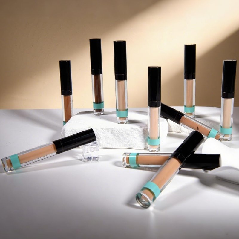 Liquid Concealer for Older Women - Full Coverage Under Eye Brightener | Lightweight, Waterproof, Vegan - 09 Cappuccino