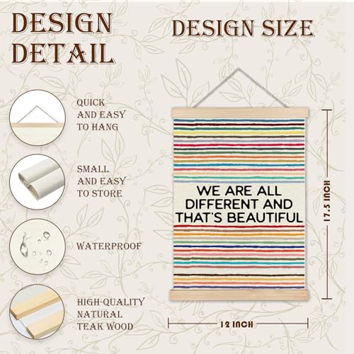 URLLUAE 12x16 Inch Rainbow Inspirational Poster Frame
